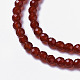 Chapelets de perles en cornaline naturelle G-F596-12A-4mm-3