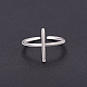 Shegrace semplice moda anelli per polsini in argento sterling placcato rodio JR328A-3