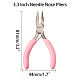 SUNNYCLUE 3.3 Inch Needle Nose Pliers Mini DIY Jewelry Pliers Professional Precision Pliers Beading Repair Supplies for Jewelry Making Hobby Projects Pink PT-SC0001-29-2