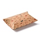 紙枕ギフトボックス  包装箱  パーティーの好意甘いキャンディーボックス  花柄  バリーウッド  9.9x5.5x0.1cm  完成品：8x5.5x2cm X-CON-J002-S-07A-2