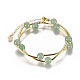 Les bracelets d'enveloppe agate naturelles BJEW-E284-04A-1