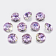 Faceted Glass Rhinestone Charms RGLA-F051-8mm-001VL-1