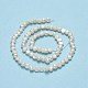 Fili di perle di perle d'acqua dolce coltivate naturali PEAR-A005-05E-01-3
