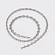 304 Stainless Steel Men's Necklace Chains STAS-N051-01-2