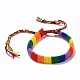 Braccialetto orgoglio arcobaleno BJEW-F419-05-1