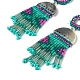 Acrylic Beads Chandelier Earrings EJEW-O091-D-3