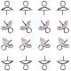 PandaHall Elite 50 pcs 304 Stainless Steel Cup Pearl Bail Pin Pendants For Half-drilled Beads Charms Jewelry Findings STAS-PH0010-32P-1