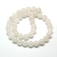 Chapelets de perles en jade de Malaisie naturelle G-M101-10mm-09-2