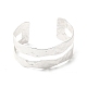 Bracelet de manchette ouvert en laiton placage de rack pour les femmes BJEW-A137-01S-2