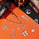 SUNNYCLUE 1 Box 20Pcs Halloween Charms Stainless Steel Spider Charms Skull Charm Double Sided Bat Spooky Ghost Charm Witch Hat Wizard Broom Pumpkin Charms for Jewelry Making Charm DIY Earrings Craft STAS-SC0005-08-4