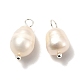 Natural Cultured Freshwater Pearl Pendants PALLOY-JF00942-02-2