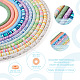Cheriswelry 12 Stränge 12 Farben handgefertigte Fimo-Perlenstränge CLAY-CW0001-06-3