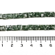 Fili di perle di diaspro spot verde naturale G-F762-A21-01-5