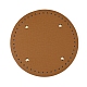 PU Leather Flat Round Bag Bottom FIND-PH0016-001D-1