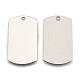 201 Stainless Steel Rectangle Stamping Blank Tag Pendants STAS-S031-03-1