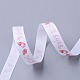 Baby-Dusche-Ornamente Dekorationen Wort Baby-Mädchen gedruckte Polyester Grosgrainbänder X-OCOR-S023-02-3