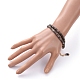 Gefärbte Naturschalen-Mehrstrang-Armbänder BJEW-JB05256-04-4