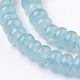 Brins de perles imitation aigue-marine avec jade blanc naturel G-O162-12-5x8mm-3