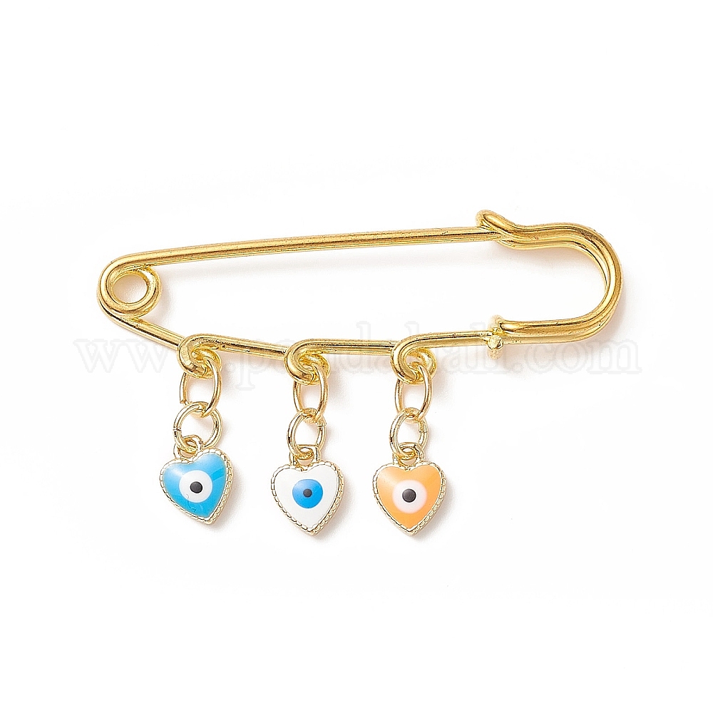 5 Broches Épingle à Nourrice En Métal - 28 Mm - Apprêts Création Bijoux - Rose