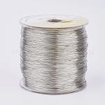 Eco-Friendly Round Copper Wire, Copper Beading Wire for Jewelry Making, Long-Lasting Plated, Platinum, 24 Gauge, 0.5mm, about 1082.68 Feet(330m)/500g