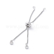 Rack Plating Brass Box Chain Link Bracelet Making KK-A183-03P