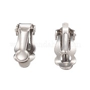 304 Stainless Steel Clip-On Earrings Findings STAS-Q185-01