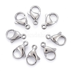 304 Stainless Steel Lobster Claw Clasps X-STAS-AB13