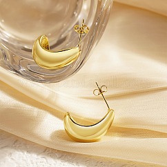 Orecchini a goccia in acciaio inossidabile 304, oro, 18.6x10mm