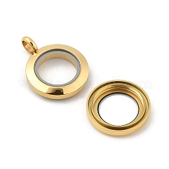 Schwimmende Medaillonanhänger aus Edelstahl 304&nbsp;STAS-E443-41G