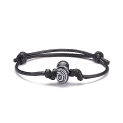 Braccialetto di cordone di perline di pietre preziose&nbsp;BJEW-JB07686-M02