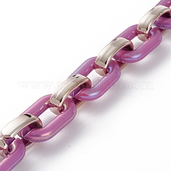 Catene portacavi acriliche opache fatte a mano&nbsp;AJEW-JB00890-07