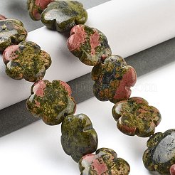 Natur Unakit Perlen Stränge&nbsp;G-F769-V01-02