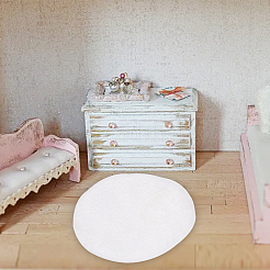 8 mini tapis en peluche artificielle&nbsp;DJEW-OC0001-39