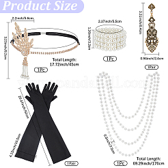 1 Beutel Partykostüm-Accessoire-Set aus Legierung&nbsp;AJEW-CL0006-09