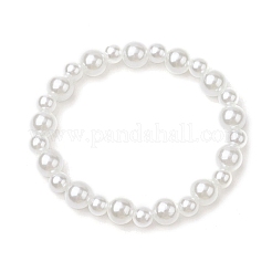 Stretch-Armbänder aus ABS-Kunststoff mit runden Perlen und Kunstperlen für Kinder&nbsp;BJEW-JB11558-03