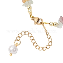 Bracelets en perles de fluorite naturelle et de cristal de quartz&nbsp;BJEW-JB11917-02
