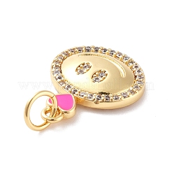 Pendentifs en laiton zircon cubique transparent&nbsp;KK-A157-02G