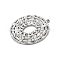 Hohle Anhänger aus Edelstahl 304&nbsp;STAS-L022-501P