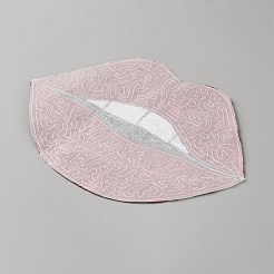 Lippenförmige Aufnäher aus Polyester und Paillettenstickerei&nbsp;DIY-WH20055-055
