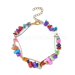 Bracelets en perles de turquoise synthétique pour femmes&nbsp;BJEW-JB12783