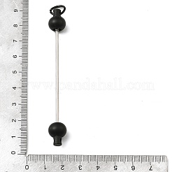 Barre de porte-clés en plastique perlée pour la fabrication de bijoux et l'artisanat&nbsp;AJEW-C040-01F-1