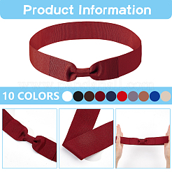 10 Stück 10 Farben Bowknot Polyester Hutband&nbsp;AJEW-BC0007-07