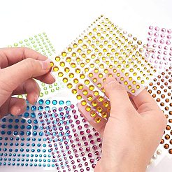 Transparenter Acryl Strass Aufkleber&nbsp;DIY-WH0012-03