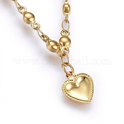 Braccialetti con ciondoli in acciaio inossidabile 304&nbsp;BJEW-H579-13G
