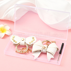 2 stücke 2 arten pu leder bowknot anhänger dekoration&nbsp;HJEW-SP0001-23B
