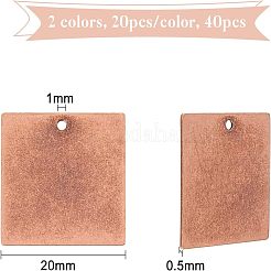 Étiquettes métalliques&nbsp;KK-FH0001-20