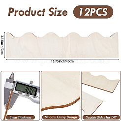 12 Stück Sperrholz-Traufziegel&nbsp;DIY-CP0013-27D