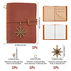 Carnets de notes rectangulaires en cuir de vachette&nbsp;AJEW-WH0609-927B