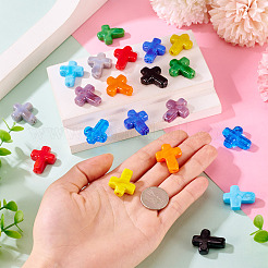 20pcs 10 Farben handgemachte Bunte Malerei-Perlen&nbsp;LAMP-TA0001-62