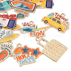 Colgantes de aleación esmaltada para viajes de vacaciones&nbsp;AL-CBADB2B-09G